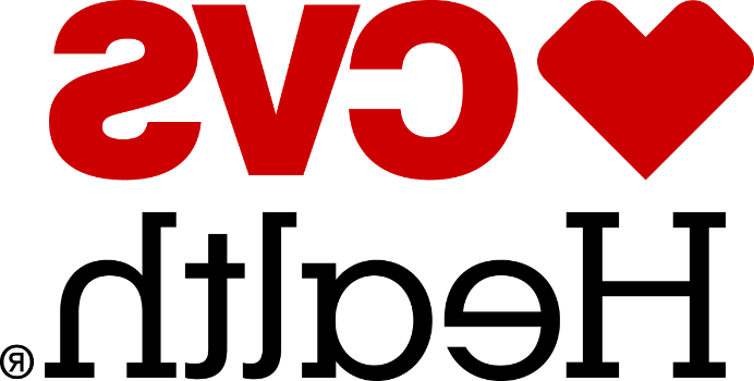 CVS Health Red and Black Text Logo with Red Heart